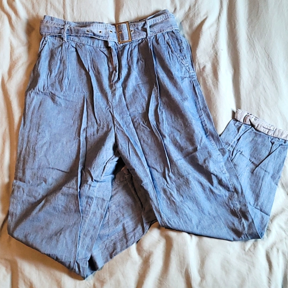 High-Rise light blue Joggers